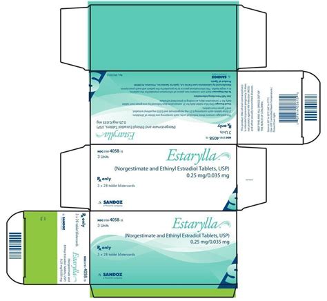 Estarylla - FDA prescribing information, side effects and uses