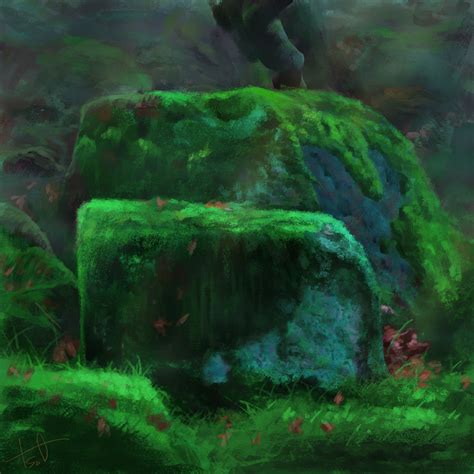 Artstation Moss Covered Rocks