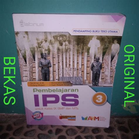 Jual Buku Pembelajaran Ips Ilmu Pengetahuan Sosial Kls 9 Ix 3 Iii Smp