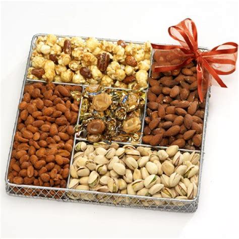 Broadway Basketeers Gourmet Sweet And Savory Nut T Basket Gourmet