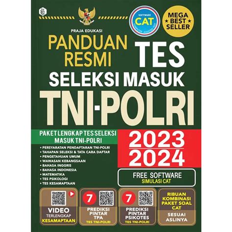 Jual Panduan Resmi Tes Seleksi Masuk Tni Polri 2023 2024 Oleh Praja