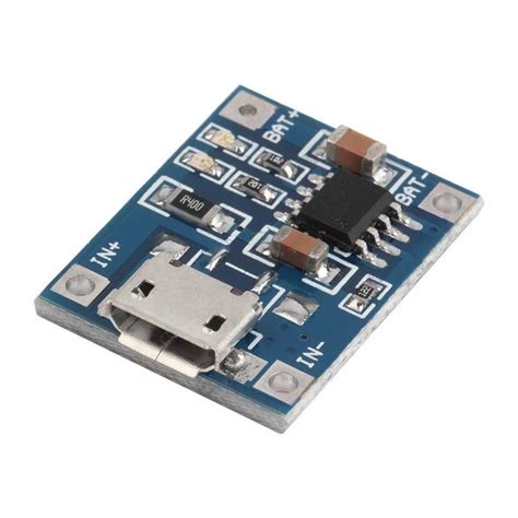 Модуль TP4056 Контроллер Заряда Li-ion Аккумулятора 5V 1А Вход MicroUSB ...