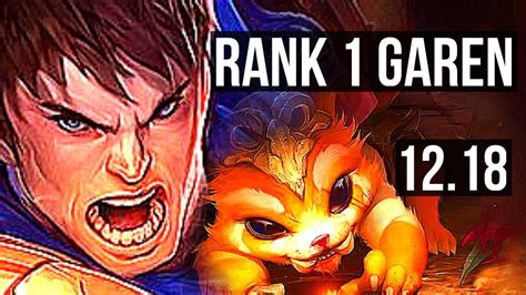 GAREN Vs GNAR TOP Rank 1 Garen 1 4M Mastery 500 Games