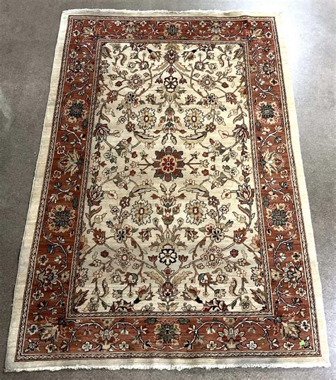 Lot 72in Traditional Persian Style Wool Area Rug