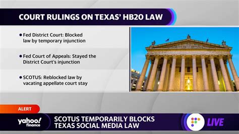 Supreme Court Temporarily Blocks Texas Social Media Law Video