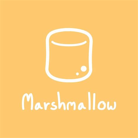 Marshmallow Symbol Marshmallow Logo Design Sign 14275661 Vector Art