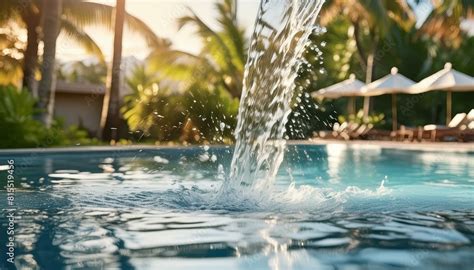 Woman Wearing Sunglasses And Hat Woman In A Pool Retrato Minimalista Mujer En Bikini Rojo En
