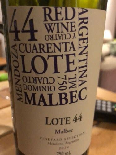 Bodega Cuarto Dominio Vineyard Selection Lote Malbec Vivino