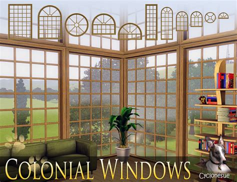 The Sims Resource Colonial Windows