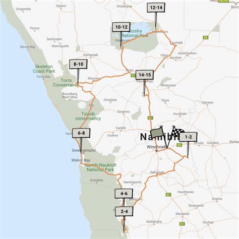 Reference map of Etosha National Park | Namibia | Expert Africa