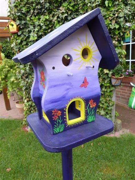Домики и кормушки для птиц Hand Painted Birdhouses, Birdhouses Bird ...