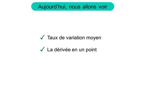 Taux De Variation Cours Ppt Video Online Télécharger