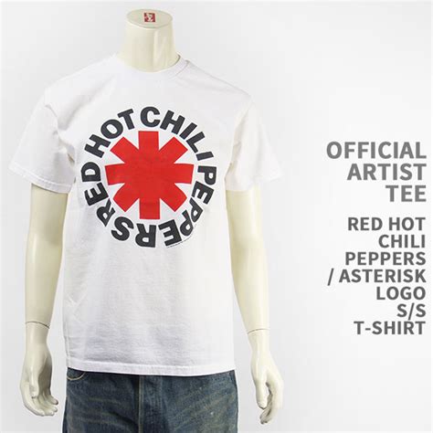 国内正規品OFFICIAL ARTIST TEE レッドホットチリペッパーズ アスタリスクロゴ Tシャツ RED HOT CHILI