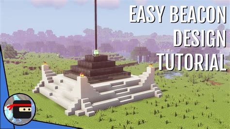 Easy Beacon Design Tutorial Minecraft Building Tutorial Youtube