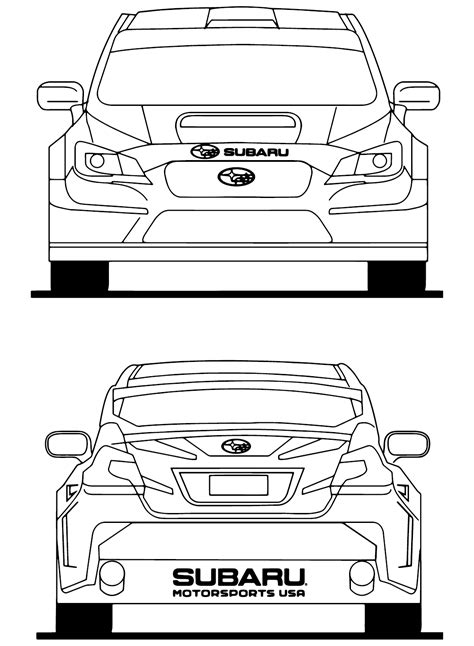 Subaru Coloring Pages Coloringpagesonly