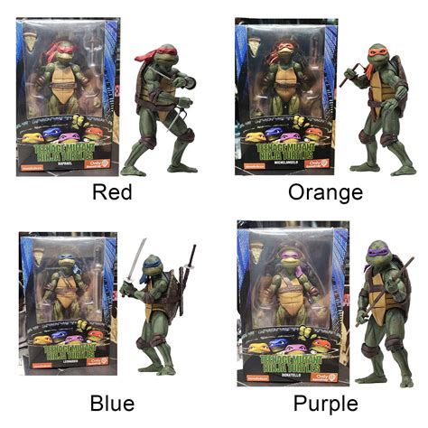 Teenage Mutant Ninja Turtles Action Figure Set - Raphael, Michelangelo ...