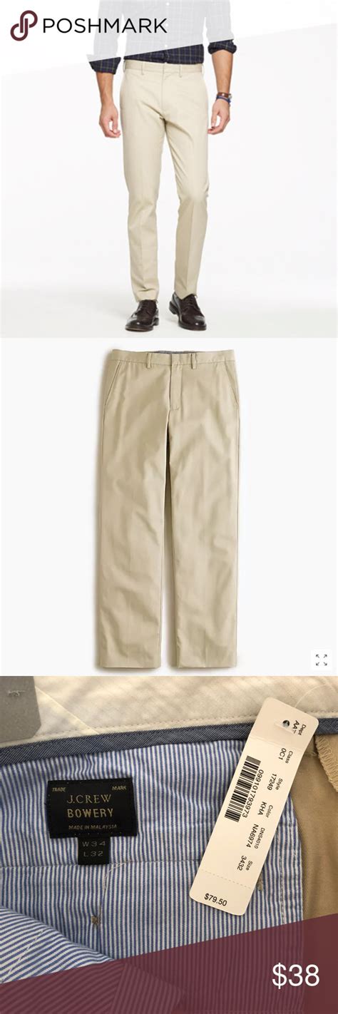 J Crew Bowery Ludlow Khaki Classic Twill Pant Twill Pants Khaki