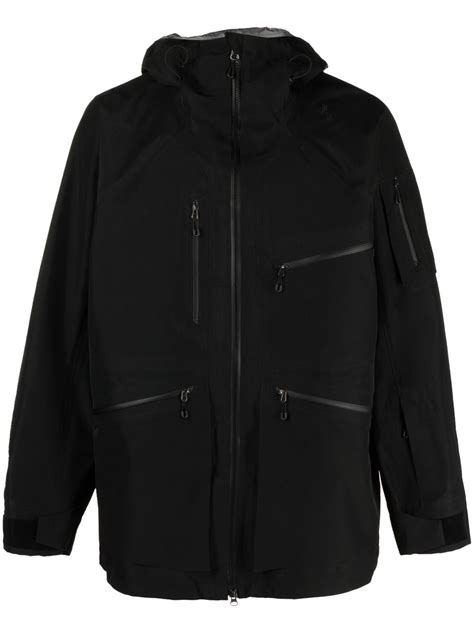 Goldwin Gore Tex L Hooded Coat Black Editorialist