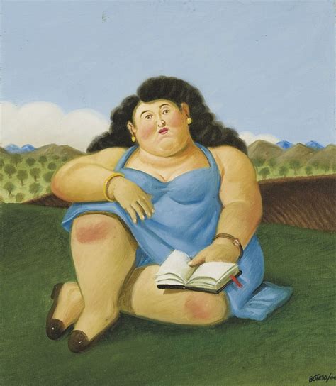 La Lectora By Fernando Botero Pinturas De Fernando Botero