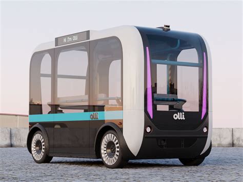 Driverless Bus Local Motors Olli Rigged D Model Max Free D