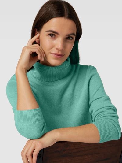 Christian Berg Woman Kaschmirpullover In Melierter Optik Schilf