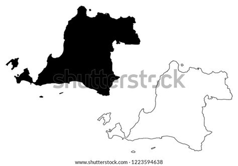 Banten Subdivisions Indonesia Provinces Indonesia Map Stock Vector