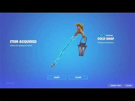 THE COLD SNAP PICKAXE CAME BACK...... - YouTube