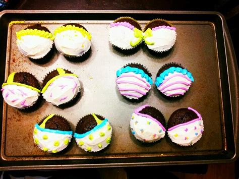 Made These Delicious Brassiere Bra Cupcakes For Girls Night They Were