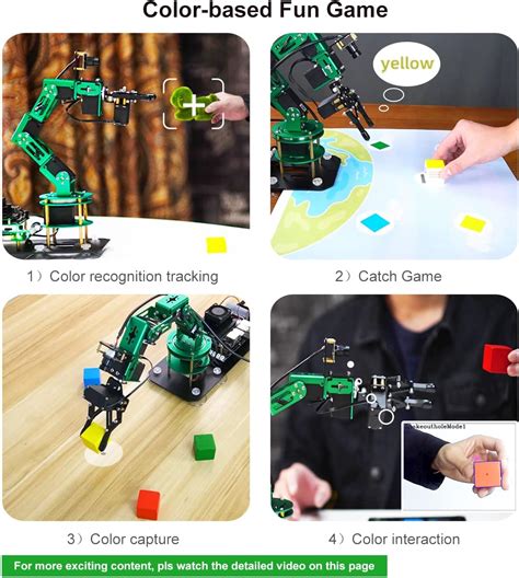 Buy Yahboom Robotic Arm Raspberry Pi Robot Kit AI Hand Building With