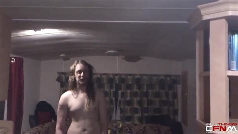 Naked Metal Dude Struts Around In Front Of A Female ThisVid