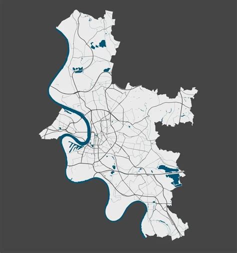 Mapa De Dusseldorf Mapa Vectorial Detallado De Dusseldorf Rea