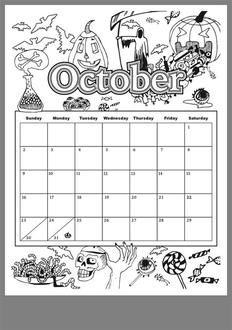 Pin By Rain Arjon On Calendar Coloring Calendar Kids Calendar