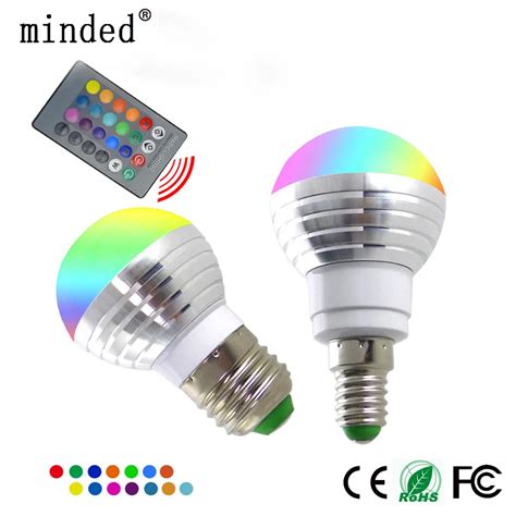 LED Bulb 16 color Dimmable RGB E27 E14 MR16 GU10 Lamp LED RGB SpotLight ...