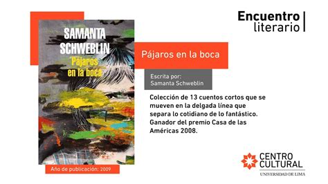 Ep 10 Pájaros en la Boca de Samanta Schweblin Encuentro Literario