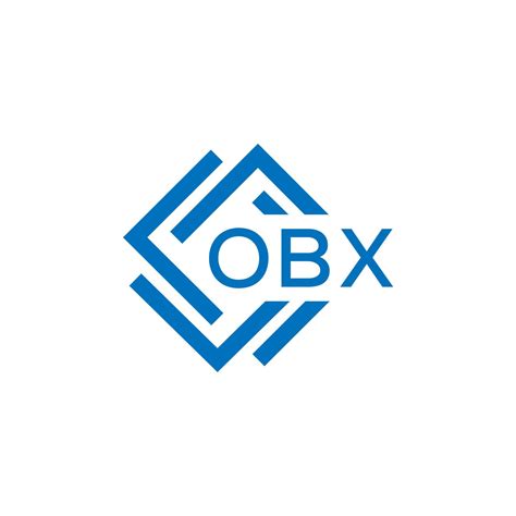 obx letra logo diseño en blanco antecedentes. obx creativo circulo