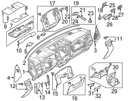 Ford F 250 Super Duty Dashboard Panel Ec3z2504320cc Havre Ford