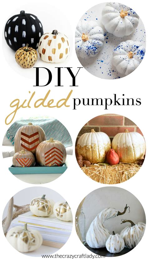 Gilded Pumpkins Crafts And Diys For A Glam Fall Fall Decor Diy Fall