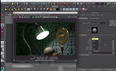 Depth of Field in Maya Part 1