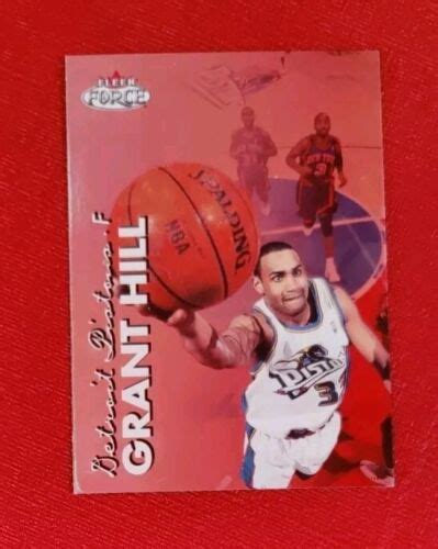 Fleer Force Grant Hill Detroit Pistons Nba Card Nm Mt Ebay