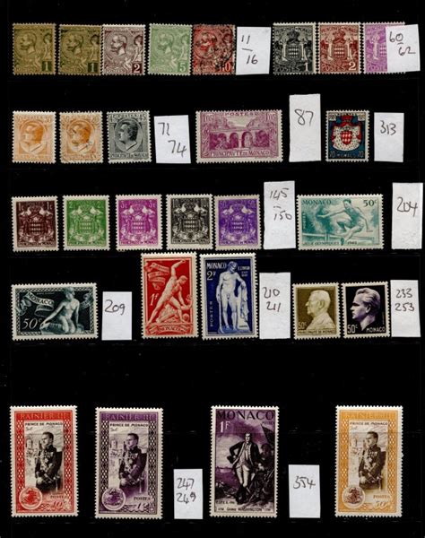 Monaco Small Selection Of Mint And Used Issues Good Value For C