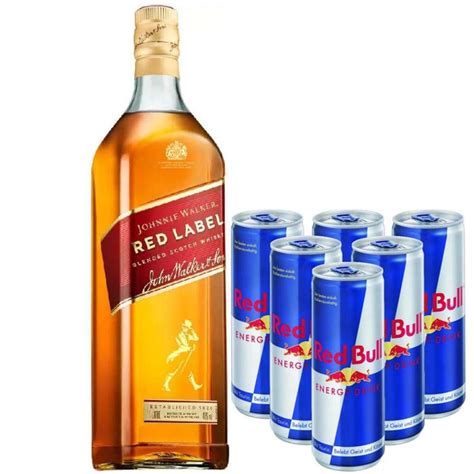 Combo Whisky Johnnie Walker Red Label L Red Bull Ml Games