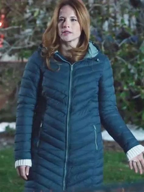 Katie Leclerc Letters To Santa 2023 Hooded Puffer Coat