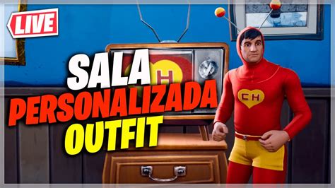 FORTNITE AO VIVO SALA PERSONALIZADA OUTFIT VALENDO SKINS SCRIM