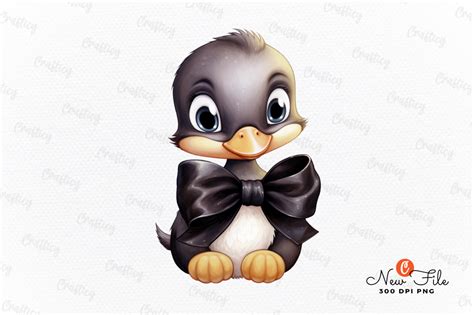 Cute Baby Duck Watercolor Sublimation Graphic By Crafticy Creative