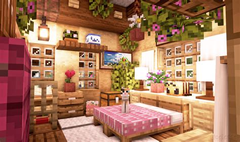 Minecraft Mansion Inside Bedroom