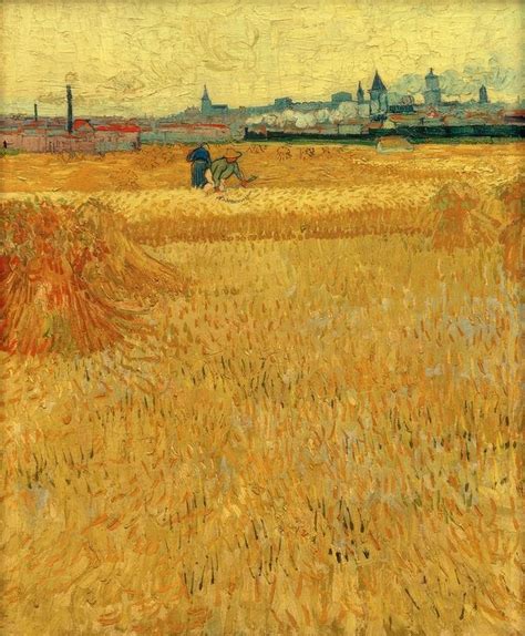 Campo De Trigo Vista Para Arles Vincent Van Gogh