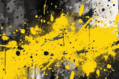 Premium Photo Vector Black And Yellow Abstract Dirty Grunge Background