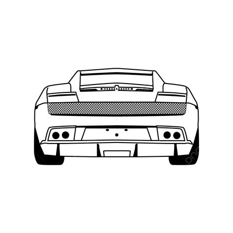 Coche De Vuelta Automotriz Silueta Vector PNG Coche De Vuelta Vista