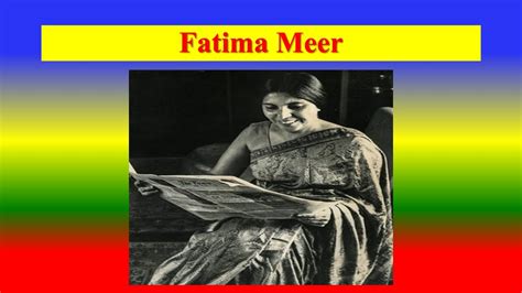 Fatima Meer South African Writer Fatima Meer Suid Afrikaanse