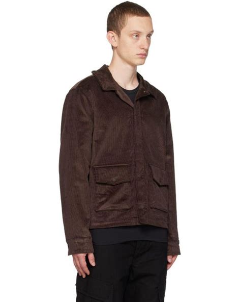 The North Face Brown Utility Jacket For Men Lyst